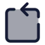 Rotateccwsquare icon with duotone standard style
