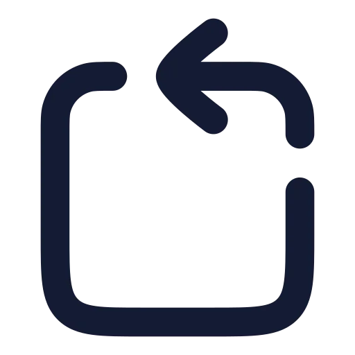 Rotate Ccw Square Icon in Solid Rounded style