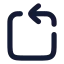 Rotateccwsquare icon with solid rounded style