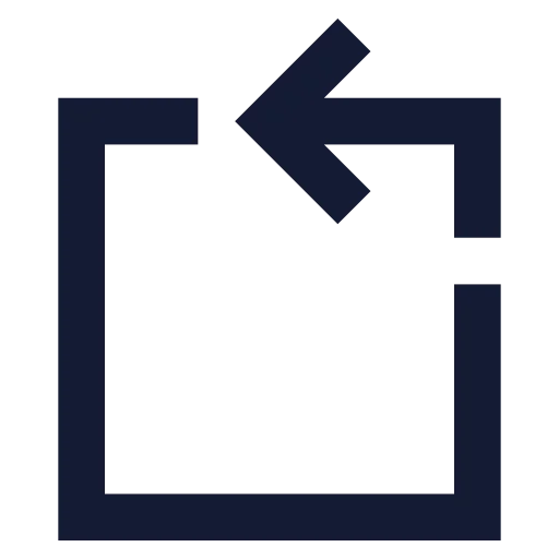 Rotate Ccw Square Icon in Solid Sharp style