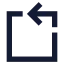 Rotateccwsquare icon with solid sharp style