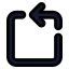 Rotateccwsquare icon with solid standard style
