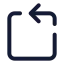 Rotateccwsquare icon with stroke standard style