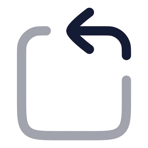 Rotate Ccw Square Icon in Twotone Rounded style