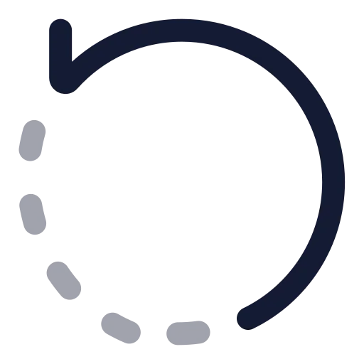Rotate Ccw Icon in Twotone Rounded style