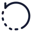 Rotateclockwise icon with stroke standard style