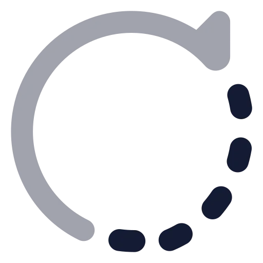 Rotate Cw Icon in Bulk Rounded style