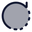 Rotatecw icon with duotone rounded style