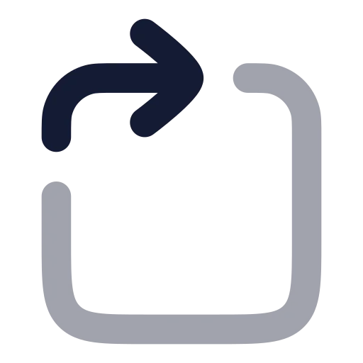 Rotate Cw Square Icon in Bulk Rounded style