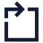 Rotatecwsquare icon with solid sharp style