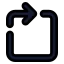 Rotatecwsquare icon with solid standard style