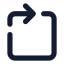 Rotatecwsquare icon with solid standard style