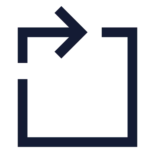 Rotate Cw Square Icon in Stroke Sharp style