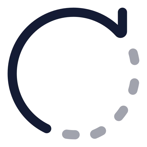 Rotate Cw Icon in Twotone Rounded style