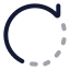 Rotatecw icon with twotone rounded style