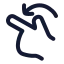 Rotateleft icon with stroke rounded style