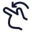Rotateleft icon with stroke standard style