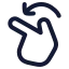 Rotateleft icon with stroke rounded style