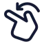 Rotateleft icon with stroke standard style