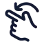 Rotateleft icon with stroke rounded style