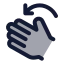 Rotateleft icon with duotone standard style