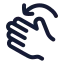 Rotateleft icon with stroke rounded style