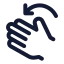 Rotateleft icon with stroke standard style