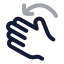 Rotateleft icon with twotone rounded style