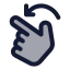 Rotateleft icon with duotone standard style