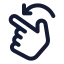Rotateleft icon with stroke standard style