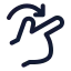 Rotateright icon with stroke standard style