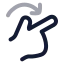 Rotateright icon with twotone rounded style