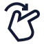 Rotateright icon with stroke sharp style