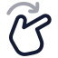 Rotateright icon with twotone rounded style