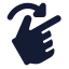 Rotateright icon with solid standard style