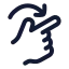 Rotateright icon with stroke rounded style