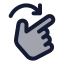 Rotateright icon with duotone standard style
