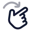 Rotateright icon with twotone rounded style