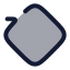 Rotatesquare icon with duotone rounded style