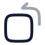 Rotatetopleft icon with twotone rounded style