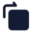 Rotatetopright icon with solid standard style