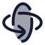 Rotate 3 D icon with duotone rounded style