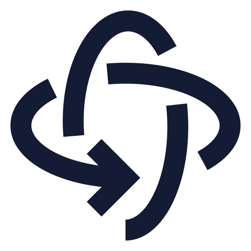 Rotate 3 D Icon in Solid Sharp style