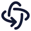 Rotate 3 D icon with solid standard style