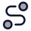 Route icon with duotone standard style