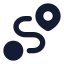 Route icon with solid standard style