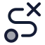 Routeblock icon with duotone rounded style