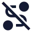 Routeoff icon with solid sharp style