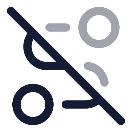 Route Off Icon in Twotone Rounded style