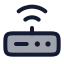 Router icon with duotone rounded style